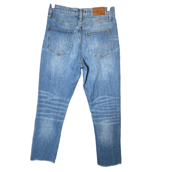 Madewell High Rise Slim Boyjean Dover Wash Raw Hemmed Edition - Picture 4 of 8